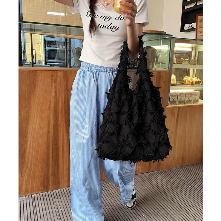 フリンジトートバッグ折りたたみエコバッグ | SUNSHINE CLOSET | 詳細画像15 