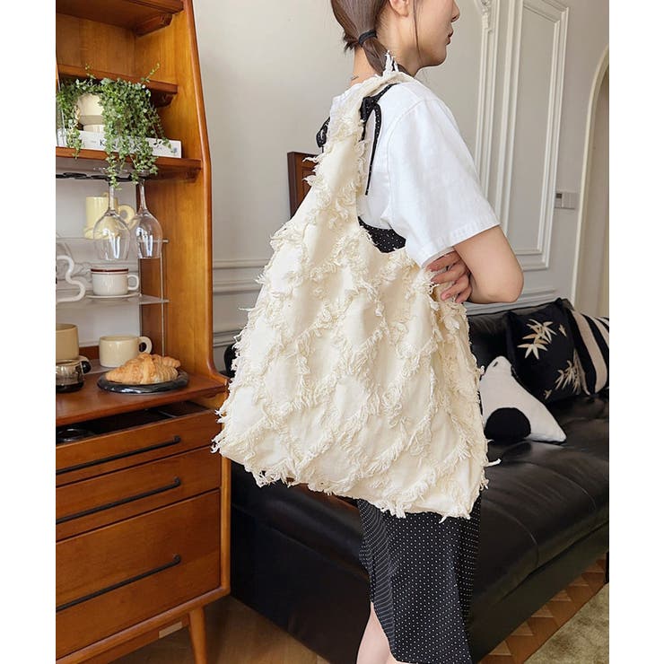 フリンジトートバッグ折りたたみエコバッグ | SUNSHINE CLOSET | 詳細画像2 