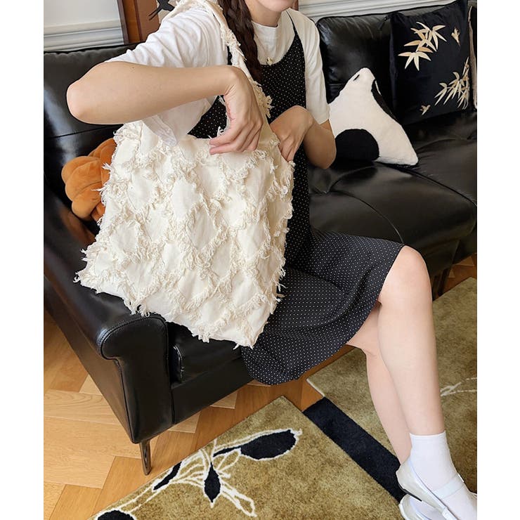 フリンジトートバッグ折りたたみエコバッグ | SUNSHINE CLOSET | 詳細画像3 