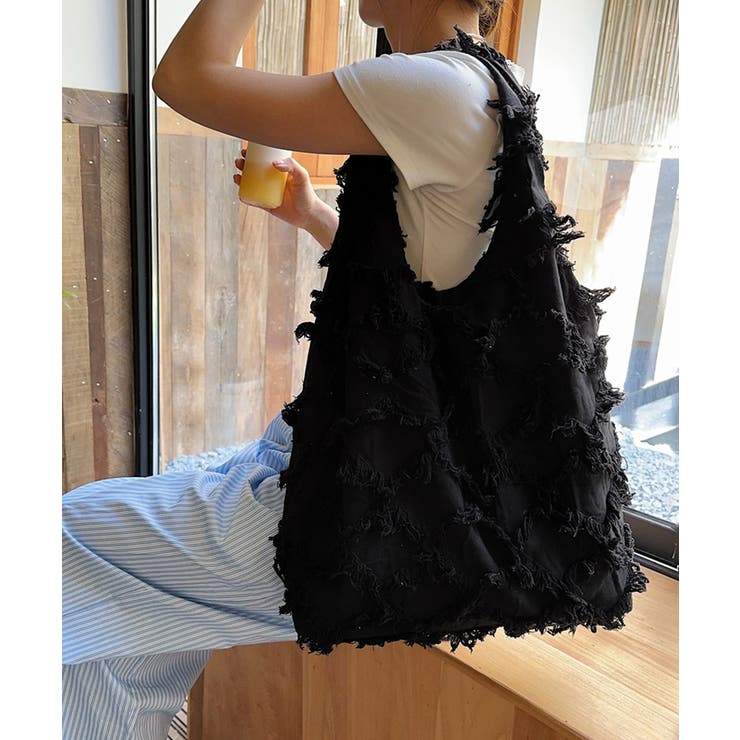 フリンジトートバッグ折りたたみエコバッグ | SUNSHINE CLOSET | 詳細画像6 