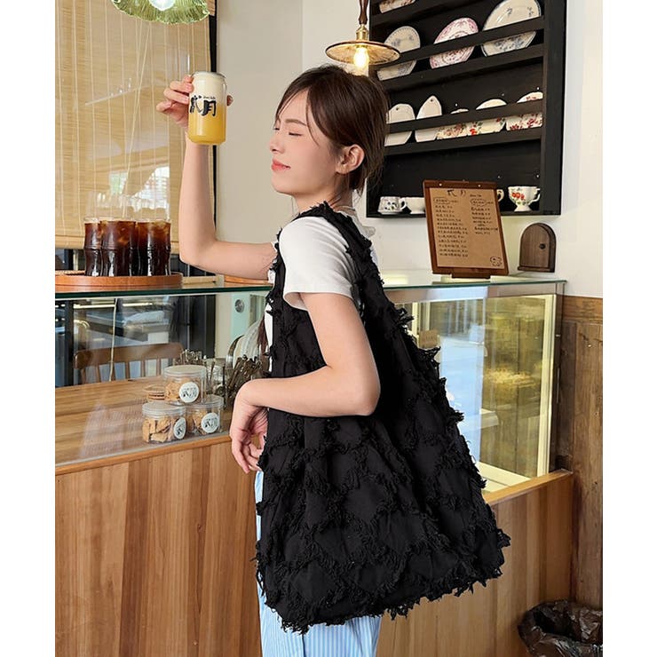 フリンジトートバッグ折りたたみエコバッグ | SUNSHINE CLOSET | 詳細画像7 