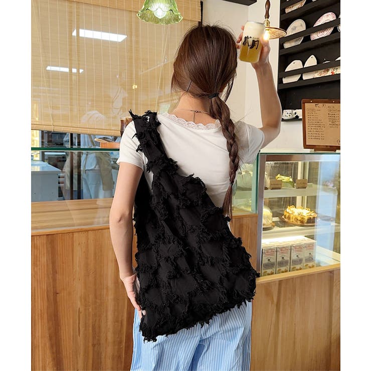 フリンジトートバッグ折りたたみエコバッグ | SUNSHINE CLOSET | 詳細画像9 