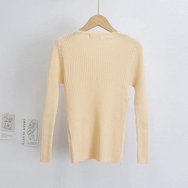 タイト リブニット vネック きれいめ | SUNSHINE CLOSET | 詳細画像20