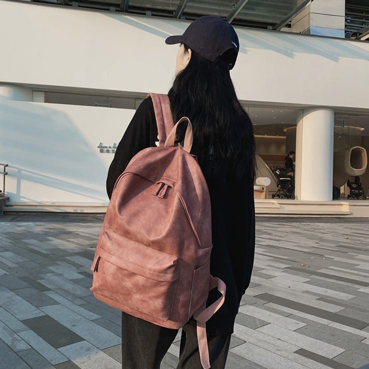 大人のリュック くすみピンク （無重力バッグ | アフタヌーンティー 