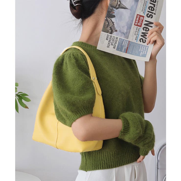 フェイクレザーワンハンドルバッグ 韓国風 | SUNSHINE CLOSET | 詳細画像14 