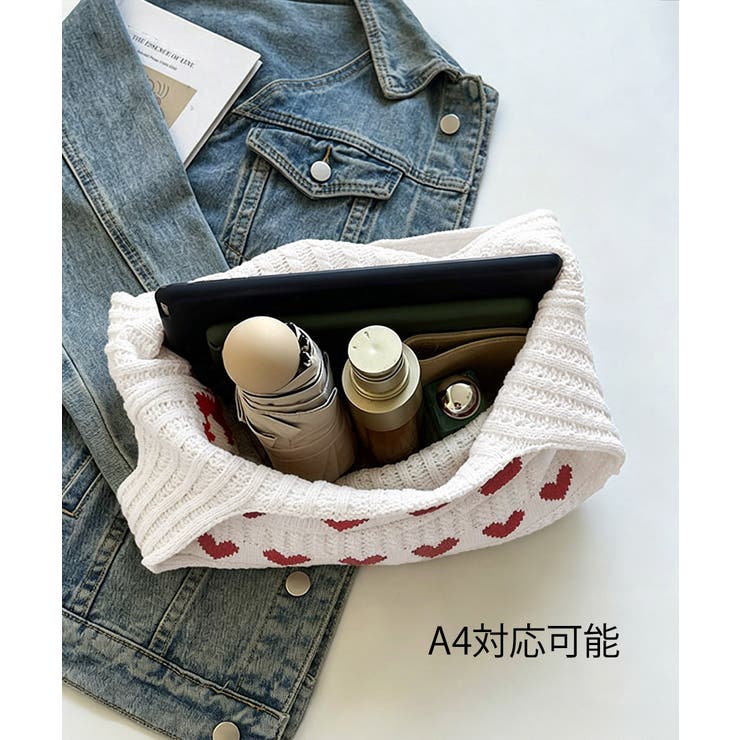 レディース 編みニット鞄 折りたたみ | SUNSHINE CLOSET | 詳細画像13 