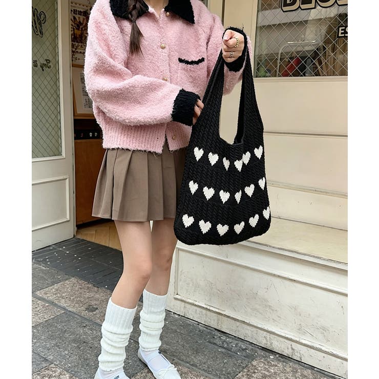 レディース 編みニット鞄 折りたたみ | SUNSHINE CLOSET | 詳細画像7 