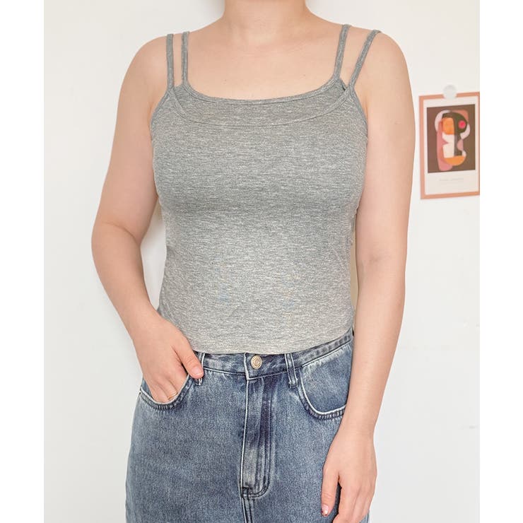 カップ付きキャミソール ブラトップ韓国風 | SUNSHINE CLOSET | 詳細画像10 