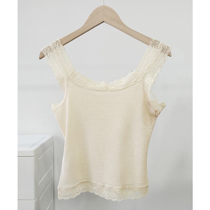 レースタンクトップ リブインナー 薄手 | SUNSHINE CLOSET | 詳細画像13 