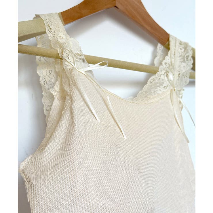 レースタンクトップ リブインナー 薄手 | SUNSHINE CLOSET | 詳細画像17 