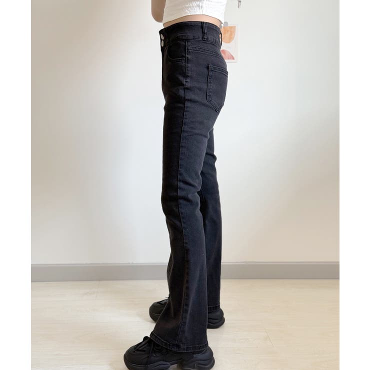 セミフレアデニムパンツ 美脚おしゃれ | SUNSHINE CLOSET | 詳細画像13 