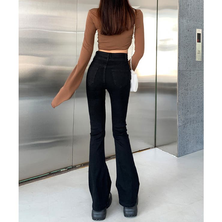 セミフレアデニムパンツ 美脚おしゃれ | SUNSHINE CLOSET | 詳細画像3 