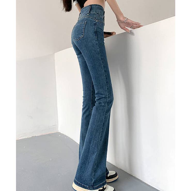 セミフレアデニムパンツ 美脚おしゃれ | SUNSHINE CLOSET | 詳細画像7 