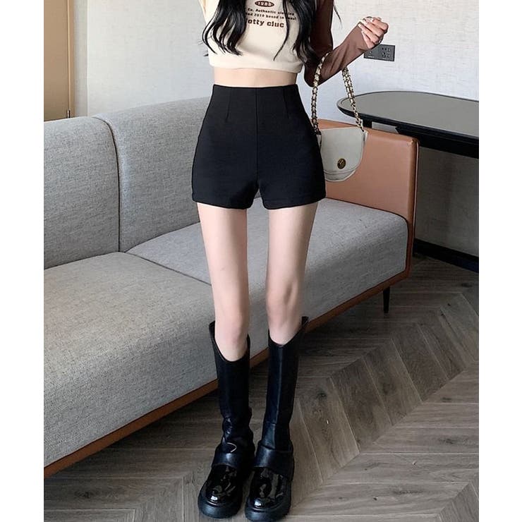 andmaryブラック ショートパンツ パンツ