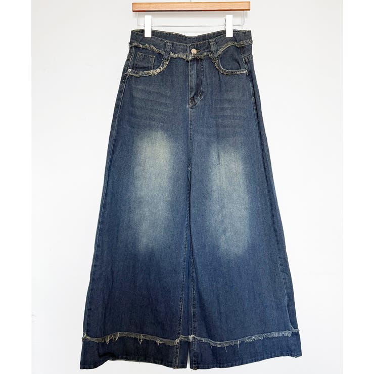 ハイウエスト デニムワイドパンツ 韓国風 | SUNSHINE CLOSET | 詳細画像17 