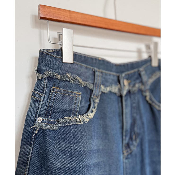 ハイウエスト デニムワイドパンツ 韓国風 | SUNSHINE CLOSET | 詳細画像19 