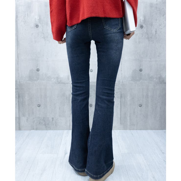 セミフレアデニムパンツ レディース 美脚 | SUNSHINE CLOSET | 詳細画像11 