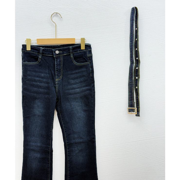 セミフレアデニムパンツ レディース 美脚 | SUNSHINE CLOSET | 詳細画像16 