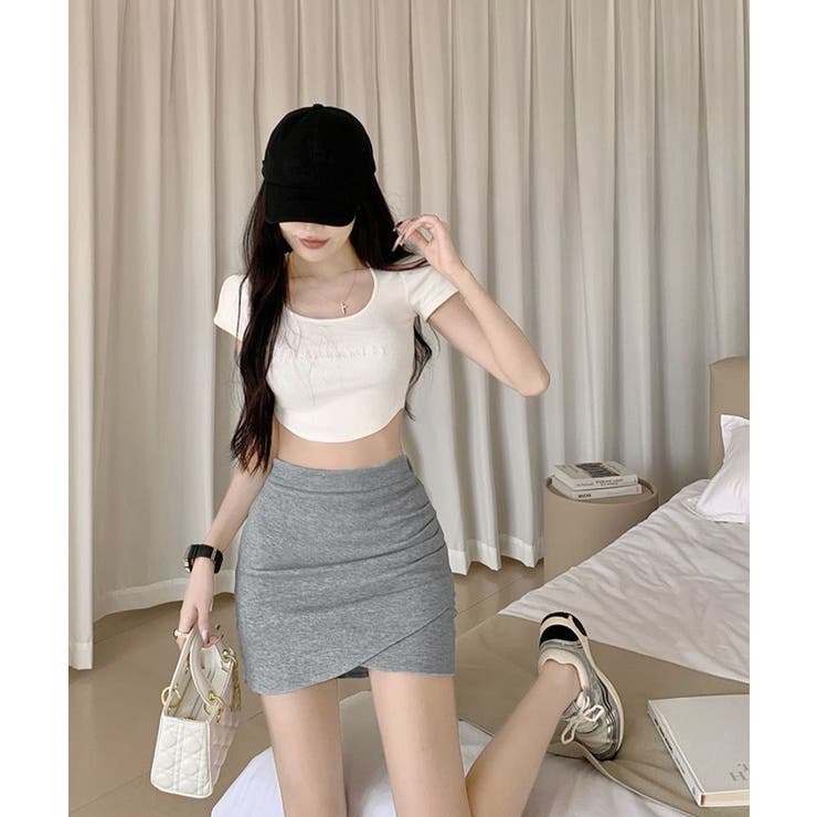 細見えミニスカート 韓国風 ラップスカート | SUNSHINE CLOSET | 詳細画像10 
