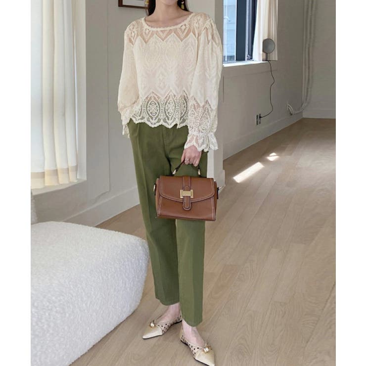 レース透かし袖ボリュームブラウス 春夏 | SUNSHINE CLOSET | 詳細画像12 