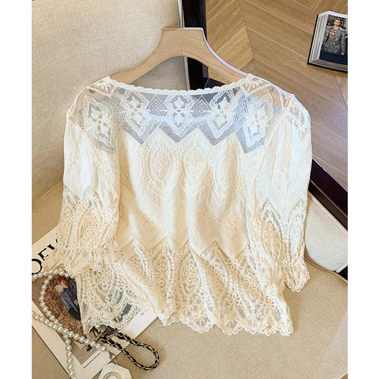 レース透かし袖ボリュームブラウス 春夏 | SUNSHINE CLOSET | 詳細画像17 