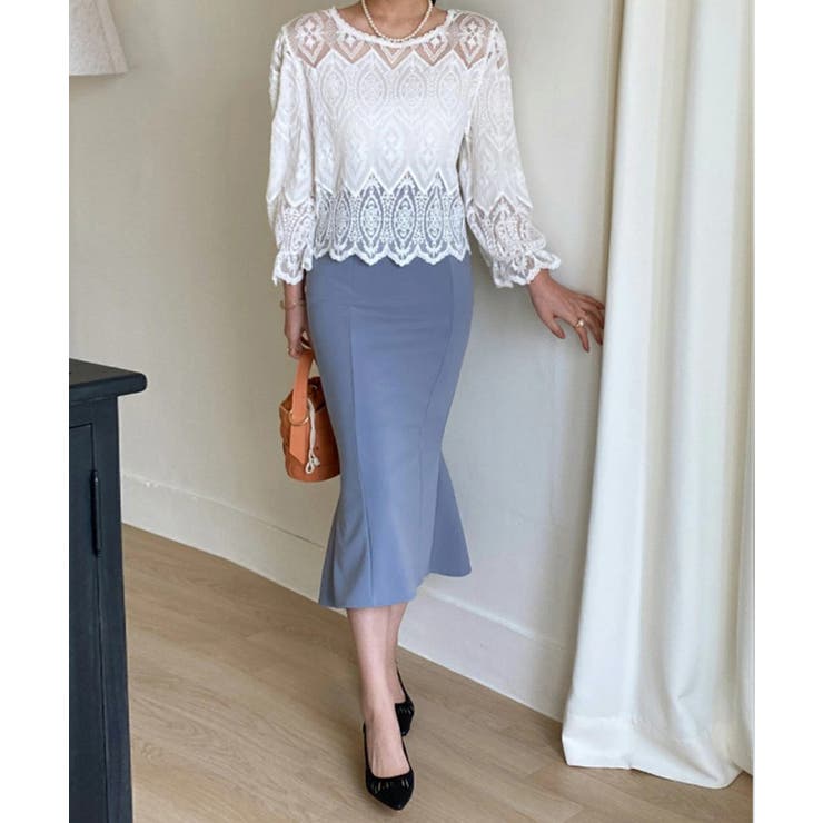 レース透かし袖ボリュームブラウス 春夏 | SUNSHINE CLOSET | 詳細画像5 