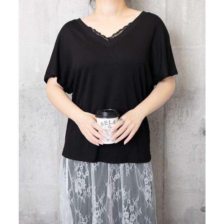 VネックTシャツ春夏 半袖トップス韓国風 | SUNSHINE CLOSET | 詳細画像15 