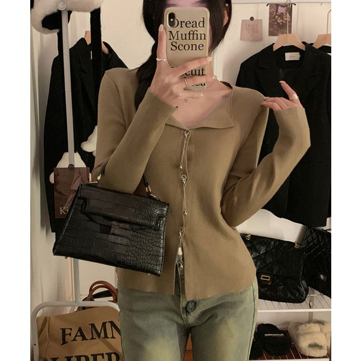 ニットトップス レディース Vネック長袖 | SUNSHINE CLOSET | 詳細画像10 