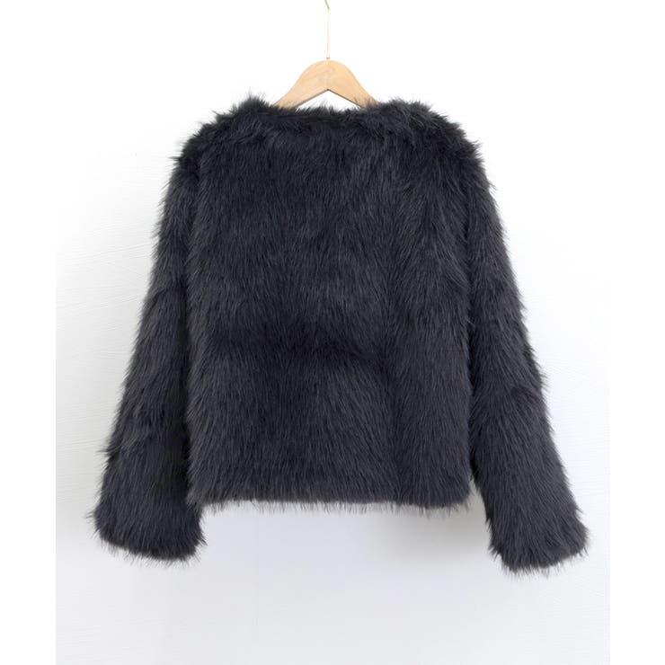 韓国風ノーカラーフェイクファージャケット | SUNSHINE CLOSET | 詳細画像16 