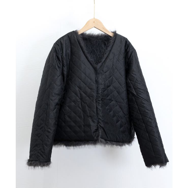 韓国風ノーカラーフェイクファージャケット | SUNSHINE CLOSET | 詳細画像17 