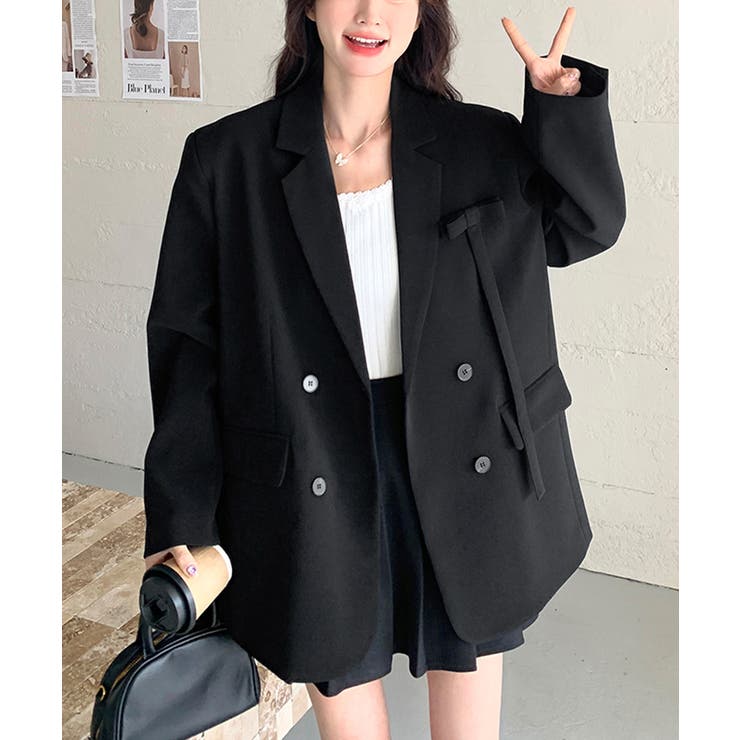 ダブルボタンテーラードジャケットアウター | SUNSHINE CLOSET | 詳細画像13 