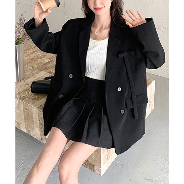 ダブルボタンテーラードジャケットアウター | SUNSHINE CLOSET | 詳細画像9 