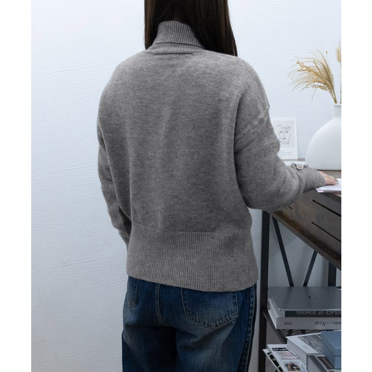 タートルネックリブニット トップス秋冬服 | SUNSHINE CLOSET | 詳細画像17 