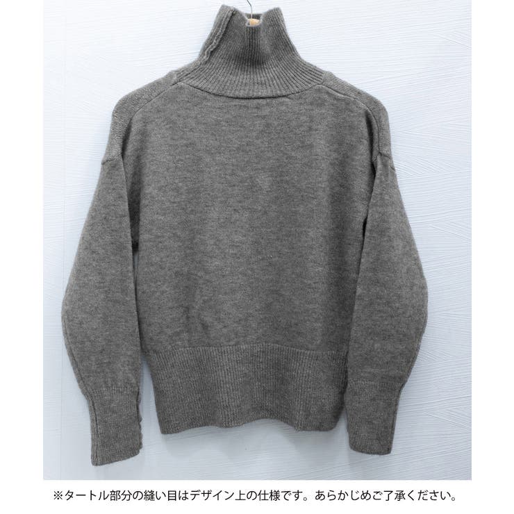 タートルネックリブニット トップス秋冬服 | SUNSHINE CLOSET | 詳細画像20 