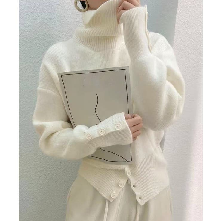 タートルネックリブニット トップス秋冬服 | SUNSHINE CLOSET | 詳細画像8 