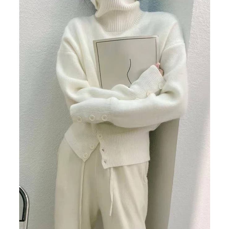 タートルネックリブニット トップス秋冬服 | SUNSHINE CLOSET | 詳細画像9 
