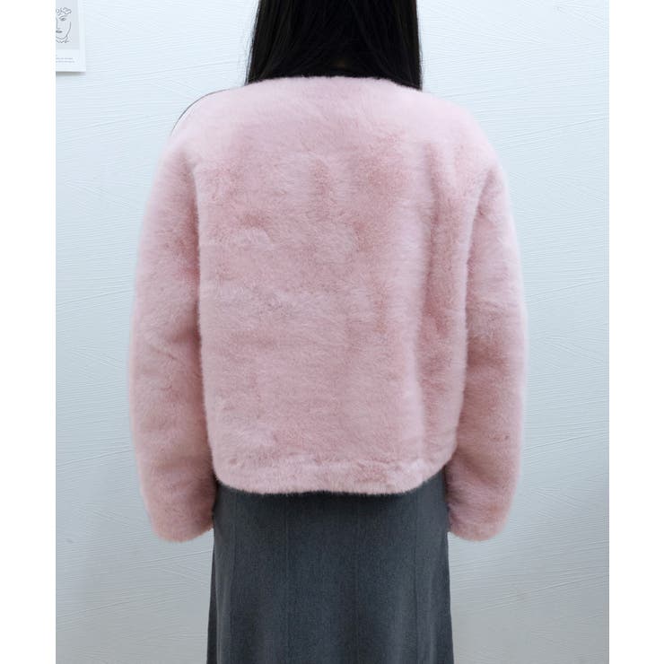 ファージャケット ふわふわ パールボタン | SUNSHINE CLOSET | 詳細画像15 