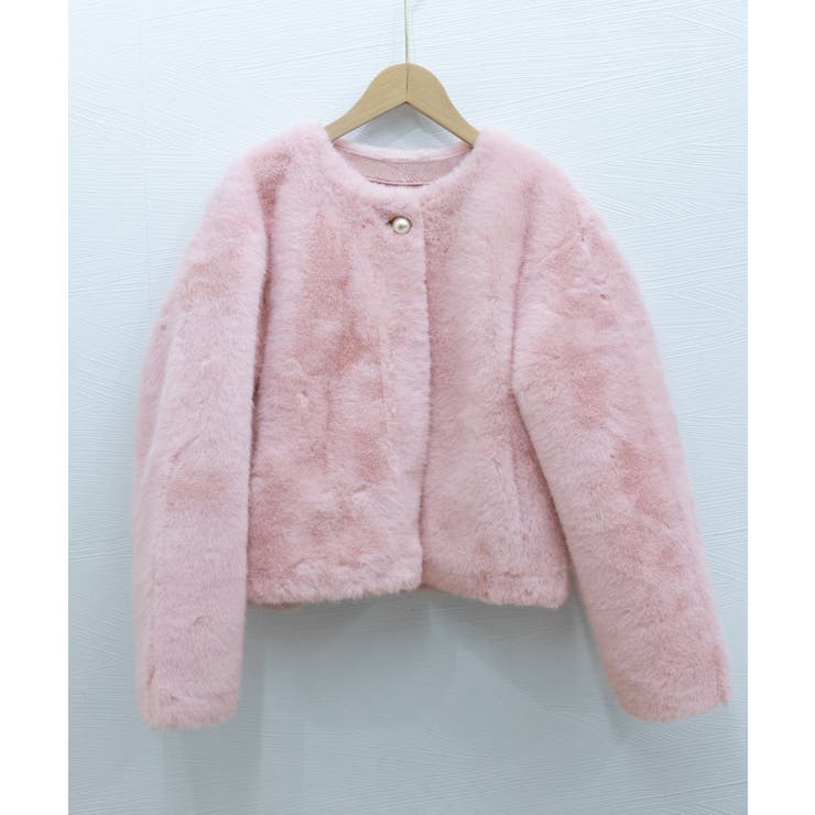 ファージャケット ふわふわ パールボタン | SUNSHINE CLOSET | 詳細画像16 