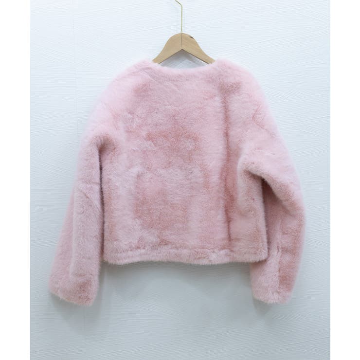 ファージャケット ふわふわ パールボタン | SUNSHINE CLOSET | 詳細画像17 