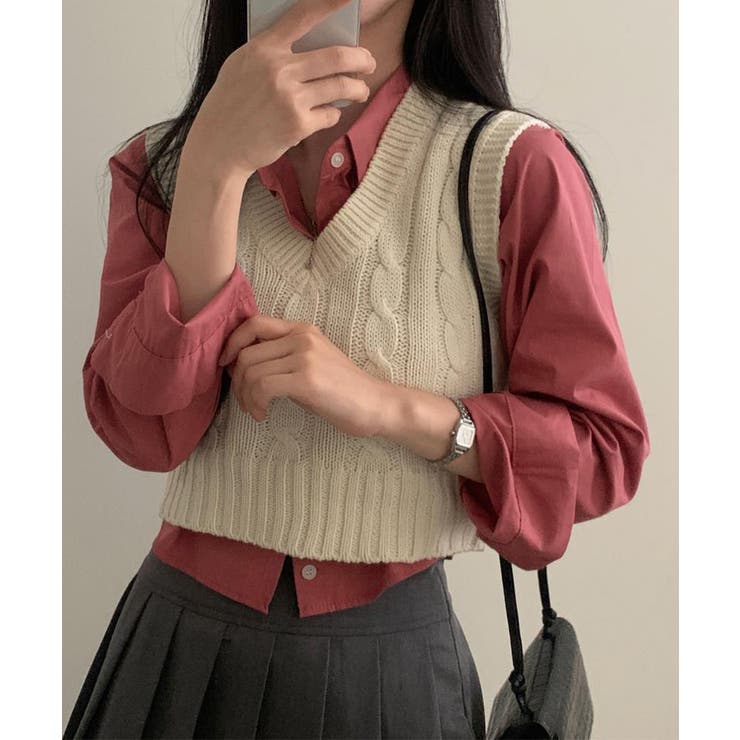 短丈シャツ ベーシック襟付き きれいめ長袖 | SUNSHINE CLOSET | 詳細画像15 