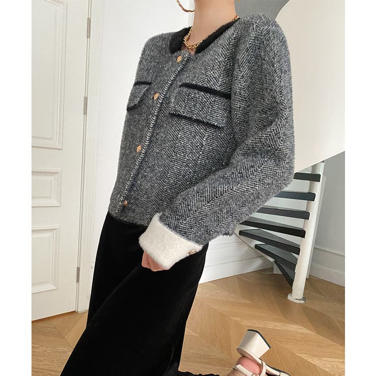 ふわふわモヘアライクジャケット 羽織もの | SUNSHINE CLOSET | 詳細画像2 