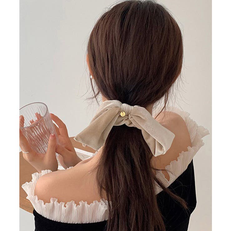 リボン付きシュシュ ヘアゴム 韓国風 | SUNSHINE CLOSET | 詳細画像10 