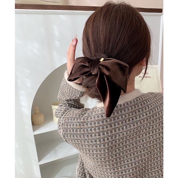 リボン付きシュシュ ヘアゴム 韓国風 | SUNSHINE CLOSET | 詳細画像4 