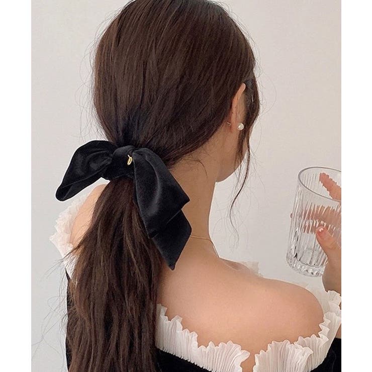 リボン付きシュシュ ヘアゴム 韓国風 | SUNSHINE CLOSET | 詳細画像7 