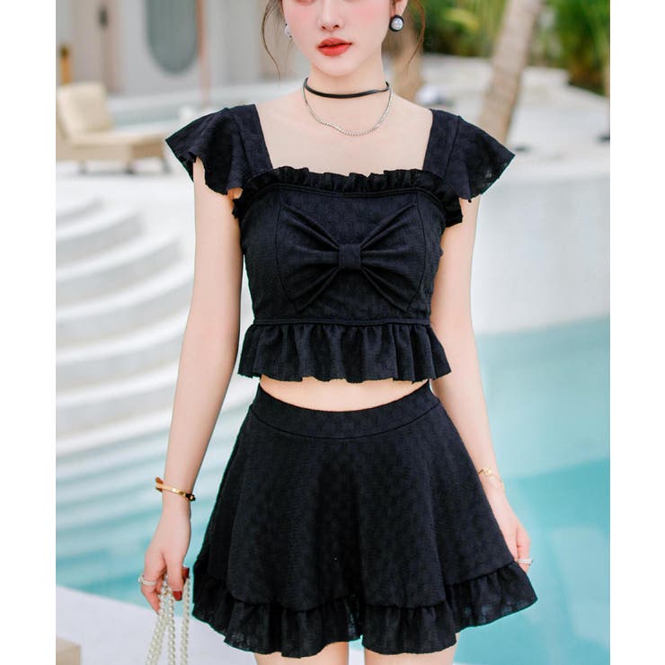 盛れる水着レディースフリル水着2点セット | SUNSHINE CLOSET | 詳細画像1 