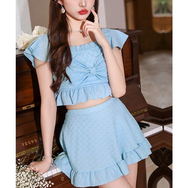 盛れる水着レディースフリル水着2点セット | SUNSHINE CLOSET | 詳細画像8 