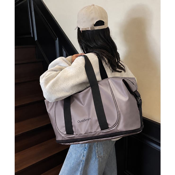 シンプル配色トラベルバッグ ショルダーバッグ 肩掛け斜め掛け鞄 | SUNSHINE CLOSET | 詳細画像12 