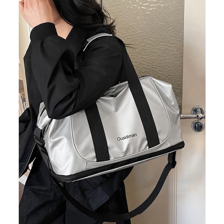 シンプル配色トラベルバッグ ショルダーバッグ 肩掛け斜め掛け鞄 | SUNSHINE CLOSET | 詳細画像4 
