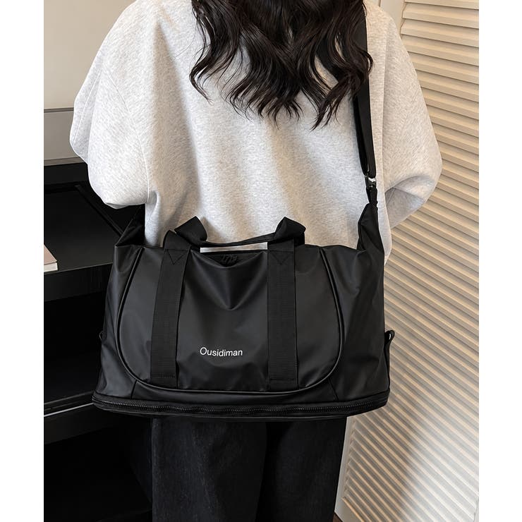 シンプル配色トラベルバッグ ショルダーバッグ 肩掛け斜め掛け鞄 | SUNSHINE CLOSET | 詳細画像7 