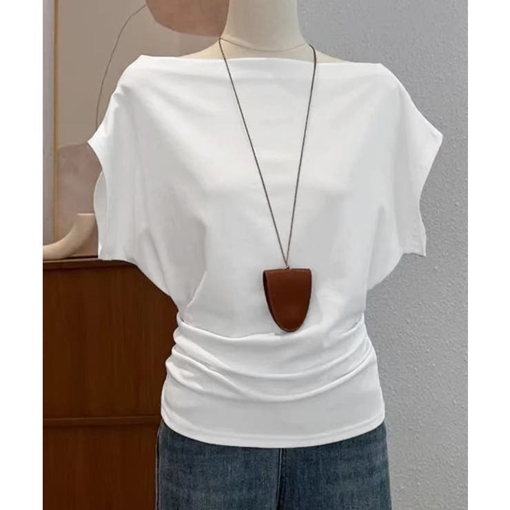 ワンショルダーtシャツ レディース ボートネック | SUNSHINE CLOSET | 詳細画像22 